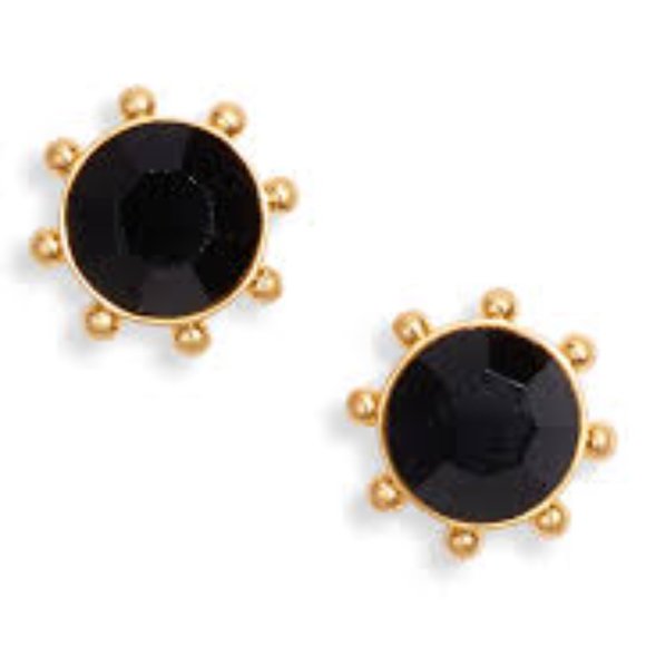 Kate Spade New York Flying Colors Bezel Studs Earrings (Black Diamond) Earring - Picture 2 of 2